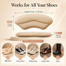 6 Pairs Heel Grips for Loose Shoes, Shoe Filler Inserts Prevent Heel Slip & Blisters, Memory Foam Heel Pads for Shoes Too Big, Self-Adhesive Heel Cushions for Women Men — 4