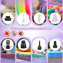 Electric Balloon Pump, Portable Electric Balloon Blower Machine Balloon Air Pump Dual Nozzle 110V 600W Balloon Inflator for Party Decorations | Purple — 4
