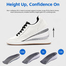 Height Increase Insoles for Women Size 6-10 & Men Size 5-9, 3/4 Length Invisible Shoe Lifts, All-Day Comfort Shock Absorbing Heel Cushion Inserts (2.5CM) - 1.5CM — 2