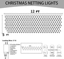 Dazzle Bright Christmas 360 LED Net Lights, 12FT x 5 FT Connectable Waterproof String Lights Clear Wire with 8 Modes, Christmas Decorations for Indoor Outdoor Xmas Yard Garden Decor (Multi Colored) — 2