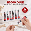 6 PCS 15ml B7000 Rhinestone Glue Clear for Bedazzling with Precision Tip — 2