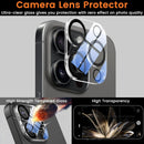 Lesakit 4+4 Pack Privacy Screen Protector for iPhone 16 Pro Max 6.9-Inch with 4 Pack Camera Lens Protector, Anti Spy Tempered Glass Film 9H Hardness Case Friendly photo 5