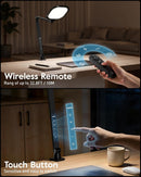 LitONES Remote LED Desk Lamp with Clamp, 2000LM, 30 Modes, Metal Arm — 4