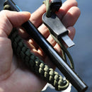 6" Survival Ferro Rod Drilled Flint Fire Starter and Striker Kit — 5