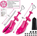 Fabulas Shoe Stretcher Women, 4-Way Adjustable Shoe Expander Widener Plastic Shoes Tree Shape for Wide Feet — 6