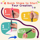 GOTIDEAL Chalk Markers,16 Colors Chalkboard Markers,6mm Reversible Tip — 6