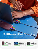 LISEN USB C to USB C Cable, 240W Fast Charging Type C Charger Cord (6.6FT) photo 3