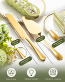 2-Piece Premium Cake Cutting Set, Exquisite Knife and Server with Serrated Design, Includes Cake Knife and Pie… — 4