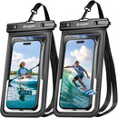 Rynapac Waterproof Phone Pouch [Up to 8.5"] - 2 Pack, IPX8 Waterproof Phone Case with Lanyard for iPhone 17 16 15 Pro Max, Touchscreen & Photograph, Cellphone Dry Bag for Beach Cruise Essentials 2026 — 1