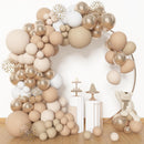 Amandir 153pcs White Sand Beige Balloon Arch Garland Kit Different Sizes — 4