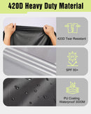 Zacro 420D Heavy Duty Motorcycle Cover, Waterproof Outdoor All Weather UV Dust…