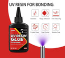 UV Resin Kit with Light - 60g UV Resin with Rechargeable Flashlight, Fast Curing in 5 Seconds, Clear UV Glue for… — 2