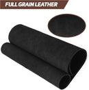 Shkira 12''X24'' Full Grain Black Leather Sheets for Crafts - Pieces for Leather Working - 1.3MM Thick Cowhide Pieces - Sheet for Sewing Hobby Arts and Crafts — 5