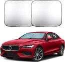 EcoNour 2 Piece Foldable Car Windshield Sun Shade, UV & Heat Protection — 1