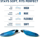 Embrace High Arch Support Inserts, Plantar Fasciitis Insoles - High Arch - Blue - XL (Men 12.5-14.5/Women 13.5-15.5) — 6