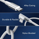 USB C to Lightning Cable 6ft 2 Pack MFi Right Angle 20W Fast Charging Cord 6