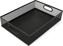 Desk Drawer Organizer, A4 Large Metal Mesh Desk Organizer Tray, Versatile Storage Box Set for Office Home Supplies,13 x 9 inches — 1