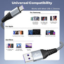 USB A to USB C Cable 60W Fast Charging [2 Pack 6FT],USB to USB C Cable 5