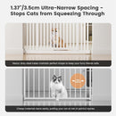 Extra Tall Cat Gate 51"-87" Height Adjustable Pressure Mounted 4 Extensions — 5