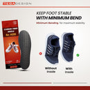 Kids' Carbon Fiber Insoles for Idiopathic Toe Walking - 1 Pair - Rigid Shoe Inserts to Correct Tiptoe Walking - Toddlers and Big Kids Insert (Big Kid 1.5) - Little Kid 13 — 2