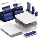 Nicpro Miniature Painting Kit with Wet Palette & Painting Handle | Blue — 1