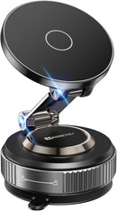 Magnetic Phone Holder for Car 2026 Heavy Duty Model 360° Adjustable Vacuum Suction Car Magsafe Phone Mount Cell Phone Holders for Your Car for iPhone 16 Pro Max 15 14 13 12 Plus (Metal Stand Rotor) photo 1