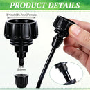 5Pcs 3/4" to 1/4" Drip Irrigation Tubing Connectors for Garden Hose — 2
