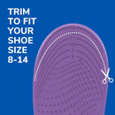Dr. Scholl's Walk Longer Insoles - Comfortable Plush Foam Cushioning Inserts for Walking, Hiking, and Standing on Feet All-Day with Arch Support - Walk 50% Longer Without Muscle Fatigue - Women's Size 6-11 (2 Pairs) — 6