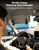 JOYTUTUS Sun Visor Extender for Cars, Polarized Sun Visor Extender Universal Sun Blocker UV400, Adjustable Visor Extension for Car Visor,Double-Clip,Anti Glare Stray Light — 7