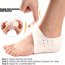 Height Increase Insoles - 1.4 Inches Height Increase Heel Cups for All-Day Comfort - Shock-Absorbing SEBS Gel Inserts for Boots & Sneakers, Deep U-Shape Heel Cushions for Men & Women - White — 2