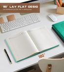 Biuwory Leather Journal Notebook,256 Thick Lined Pages,Hardcover 5.7"×8.3" | Blue | Lined-256 Pages (5.7"×8.3") — 6