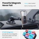 APPS2Car Magnetic Phone Mount for Car, Dashboard & Windshield Suction Cup | Black-Red photo 3