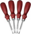Mudder 4 Pcs Leather Beveler Edge Beveler Craft Set, 0.8/1 / 1.2/1.5 mm — 4
