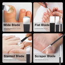 7 Pcs Professional Pedicure Tools for Feet, Stainless Steel Ingrown Toenail Removal Blade Kit with File, Toe Nail Knife Set for Men Women,Corn and Rasp Callus Remover Foot Scraper for Dead Skin — 4