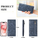 FALAN MULE Ultra Slim Thin Wallet for Women Bifold Leather RFID Blocking Designer Credit Card Holder — 6