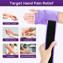 Wrist Ice Pack Wrap for Carpal Tunnel, Gel Ice Packs for Injuries Reusable - Purple — 2