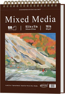 Mofuny Mixed Media Sketchbook 8.5 x 11, 50 Sheets - 110lb/180gsm Painting Paper Pad | Paint Paper for Acrylic Painting, Watercolor Notebook, Gouache, Oil, and Colored Pencils, Art Supplies for Adults. | Burgundy | 11" x 8.5" (Pack of 1) — 1