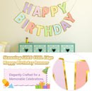 Pre-Strung Happy Birthday Banner - Pastel Macaron Party Decorations — 3