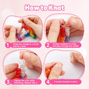 INSCRAFT 1200PCS Bracelet Making Kit, 24 Colors Pony Rainbow Kandi Beads, Friendship Bracelet Kit with Elastic… — 7