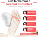 Pedag T-Form | German Made | Metatarsal Foot Pads for Pain Relief | Anatomically Correct | Vegetable Tan Leather | Self Adhesive | White | Size Med, Fits US W 8-10 / US M 7 | 1 Pair 4