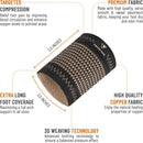 Copper Arch Support for Plantar Fasciitis. 2 Half Socks/Sleeve Compression Brace for Women and Men. Orthotics Feet Pain Aid Fit for Flat/High/Fallen Arches, Foot Care (Copper) — 3