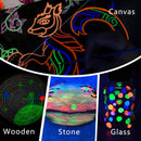 Artecho Glow in the Dark Acrylic Paint Set, 8 Colors x 20ml (0.7oz) | Jar | 0.7 Fl Oz (Pack of 8) — 6