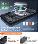 TORRAS Stronger Magnetic & Seamless Stand for iPhone 18 Pro Max Case Black photo 3