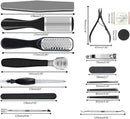 36 in 1 Pedicure Kit, Stainless Steel Foot Care Kit with Foot File - Black&Pink — 3