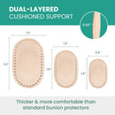 Welnove Bunion Pads to Wear with Shoes - 27 Pcs Moleskin for Feet - Bunion Cushions for Women Men, All-Day Comfort & Protection, Water-Resistant - Beige, Multi-Size | Beige(27 Count) — 5