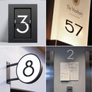 2 Inch Number Stencils Plastic Number Stencils Reusable Digital Painting Templates for Cake Stencil Address Templates — 6