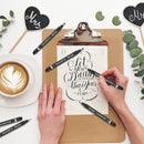 Calligraphy Pens for Writing, Hand Lettering Pens, 6 Size | Black | 1.0-3.0mm — 4