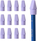 Mr. Pen- Pencil Erasers Toppers, 120 Pack, Purple, Erasers for Pencils — 7