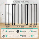 COMOMY 36" Extra Tall Baby Gate for Stairs, Fits 29.5" to 48.8" Openings