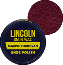 Lincoln Shoe Polish Wax - 2-1/8 oz | Made in USA Since 1925 | Marine Cordovan — 1